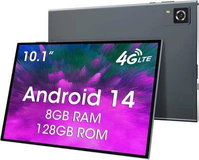 Tablet Con Slot per Scheda SIM, Tablet Da 10 Pollici, 4G LTE E Telefono (Make Ca - Immagine 1 di 4