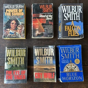 Wilbur Smith books lot Adventure Paperbacks Set Of 6 - Imagen 1 de 16