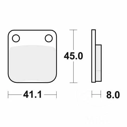 TRW Bremsbeläge Standard MCB510 passend für AJS JSM 50 2011-2018 - Bild 1 von 1