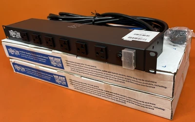 New Open Box Lot of 2 Tripp-Lite 120V 20A RS-1215-20 Rack-Mount Power Strip - Image 1 of 4