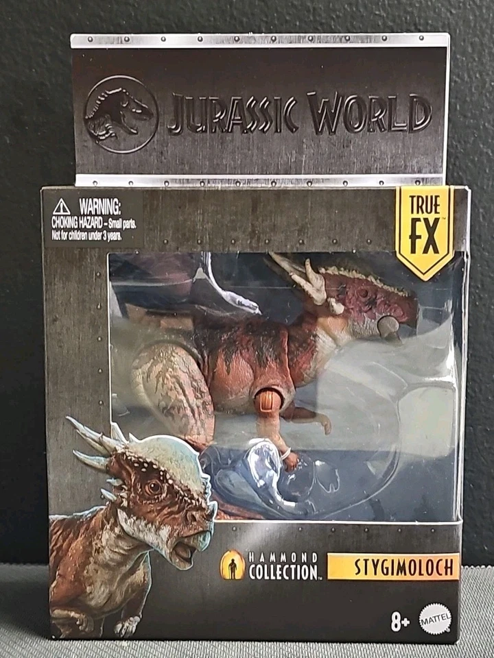Jurassic World Hammond Collection Stygimoloch True FX Dinosaur Mattel READ