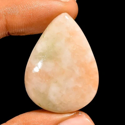 Natural Aventurine Loose Gemstone Green Pear Shape Cabochon 38.5 Ct 33X24X6 mm - Image 1 of 2