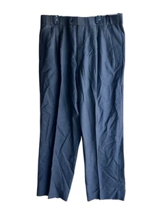 Pantalones Super 100's Triple Plisados Para Hombre 33X28.5 Gris 100% Lana Pantalones Pantalones - Imagen 1 de 7