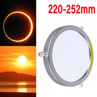 Cubierta metálica de película Baader de filtro solar 220-252 mm para telescopio astronómico 1 pieza Foto 1 de 4