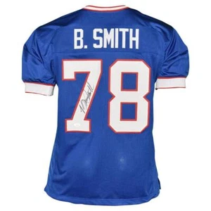 Bruce Smith Signed Buffalo Blue Football Jersey (Beckett ) - Picture 1 of 3