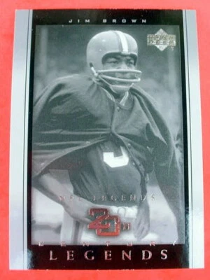 2000 Upper Deck Legends JIM BROWN NFL 20th Century Legends #1316/2500 Browns - Image 1 of 4