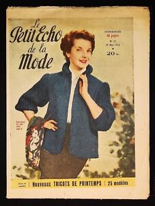Le Petit Echo von Der Mode Année 1953, Alte Magazin Français Nr. 13