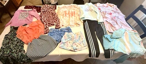 21 Piece Size 7/7T girls Spring Clothing & PJs Lot of Mixed Brands. Pre-Owned. - Picture 1 of 17