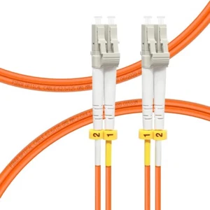 FLYPROFIBER 20m 66ft OM1 LC TO LC FIBER PATCH CABLE | LENGTH OPTIONS: 0.2M-50M, - Picture 1 of 2