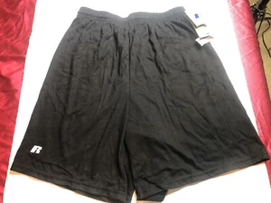 Vintage Y2K Russell Athletic Shorts Men’s L Black Workout Drawstring NWT - Picture 1 of 8