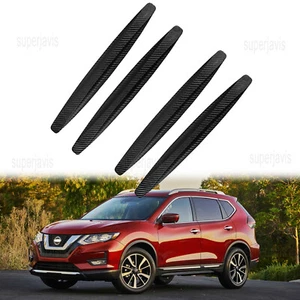 Carbon Fiber Grain Anti-Collision Strip Bumper Guard Protector For Nissan Rouge - Foto 1 di 13