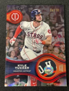Kyle Tucker /10 Logo Jersey Patch 2025 Topps Tribute Stamp Houston Astros - Picture 1 of 2