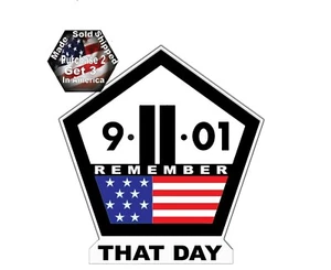 911 September 11, 01 Never Forget Remember That Day USA Flag Decal Sticker p711 - Picture 1 of 1