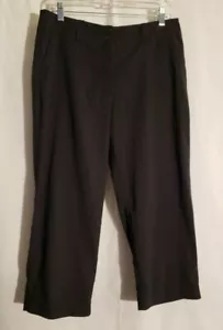 Nike Dri-Fit-Women Black Cropped Pants-Front/Back Pockets-Size 10 - Picture 1 of 5