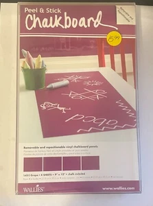 Four Sheet Grape w/ chalk Wallies Peel and Stick Chalk Board - Picture 1 of 1