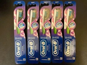 5* Oral-B 3D White Vivid Whitening Manual Toothbrushes - Soft Bristles - Picture 1 of 1