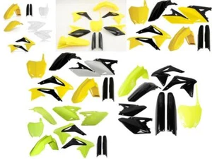 Acerbis Full Plastic Kit Suzuki 2010-2018 RMZ250 Fenders Shrouds # Plates Guards - Picture 1 of 7