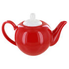 English Tea Store 6 Cup Porcelain Teapot- Red Gloss Finish