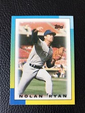 1990 Topps Special Mini “Major League Leaders” Insert  #39 Nolan Ryan Tx Rangers