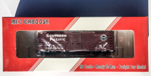 HO SCALE RED CABOOSE RR-38094-3 AAR 1937 SINGLE DOOR BOXCAR, SP #120134