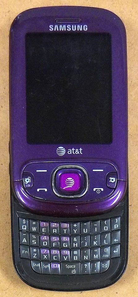 Teléfono deslizante Samsung Strive SGH-A687 - púrpura y gris (AT&T) - color muy raro Foto 1 de 2