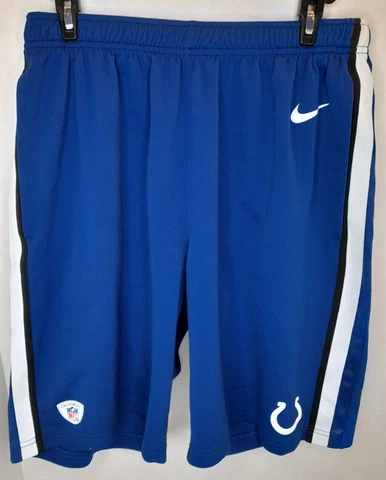 Indianapolis Colts Nike NFL Training Athletic Shorts Men's Medium Blue Used Cover