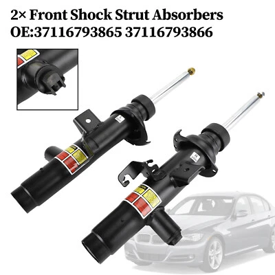 2× Front Shock Strut Absorbers for BMW 3 F30 320i 328i 37116793865 37116793866 P - Image 1 of 4