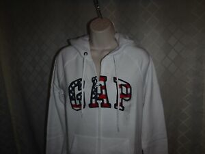 New Gap Logo Hoodie Sweatshirts,XXL,XL,L,M,S, GAP, Full Zip, 2 Kangaroo pockets