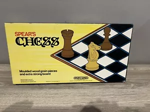 Vintage Chess Set by Spear's Games 1981 Complete In Good Condition - Picture 1 of 4