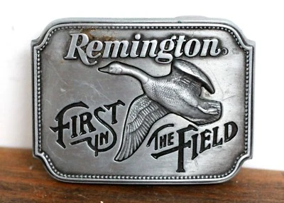 FIVELA DE CINTO VINTAGE Remington 1980 Canada Goose *Primeiro no Campo* 2"x2.5" (M21 - Imagem 1 de 4