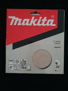 10x Makita Klett-Exzenterschleifscheiben weiß Holz P400 Körnung 180 mm - Bild 1 von 1