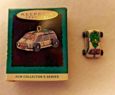 Hallmark Miniature Ornament 1993 On the Road Van Foto 1 de 4