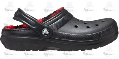 Baby Crocs Buffalo Check Infant TD Black Red 210770-001 Slide Clog Sandal - Image 1 of 4