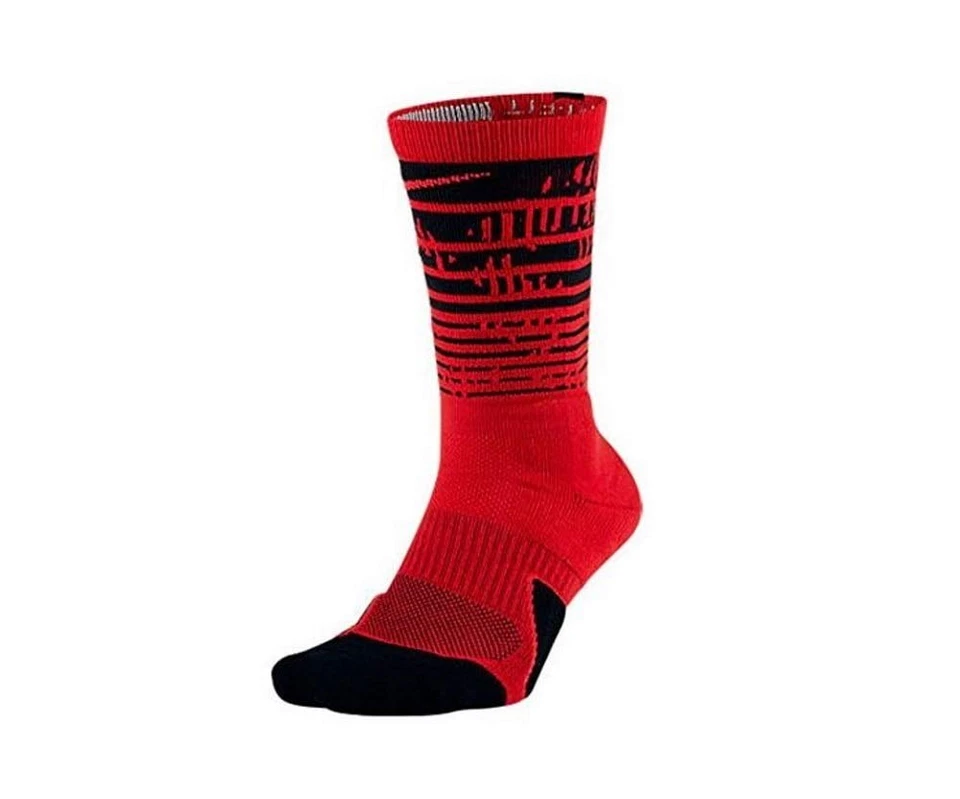 NIKE ELITE CUSHIONED 1.5 PULSE CREW SX7009-658 - RED - L/8-12 - 100 AUTHENTIC