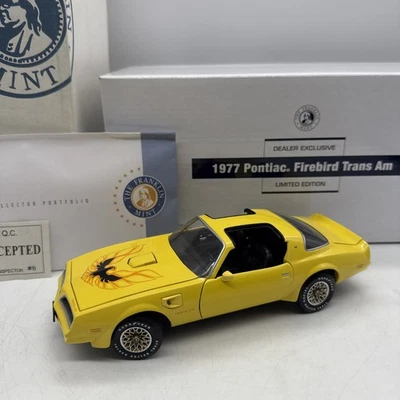 Franklin Mint 1977 Pontiac Trans Am Coupe Yellow RARE LE 1:24 - Complete 126/250 - Image 1 of 4