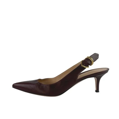 Tacones de salón Gianvito Rossi rojo borgoña con puntera puntiaguda talla EU 40 US 9 Foto 1 de 4