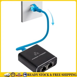 DE 1000Mbps Internet Splitter 1 in 2 Out RJ45 Splitter für PC Laptop TV Box Rout - Afbeelding 1 van 12