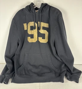 Sudadera con capucha Mitchell & Ness "'95" negra XL ropa de calle vintage - Imagen 1 de 14