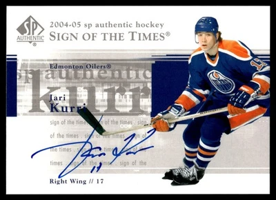 2004-05 SP Authentic Sign of the Times Jari Kurri Auto #ST-KU - HOF - Image 1 of 2