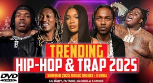 New JULY 2025 Hip Hop & RnB Rap Trap 147 Music Videos 4 DVDs - HD Quality! - Picture 1 of 7