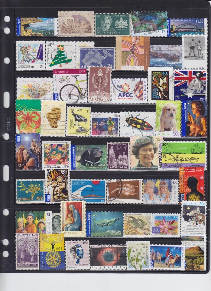 LOTE 273: Estampillas australianas usadas Foto 1 de 1