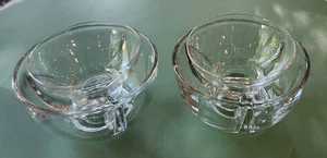 Fostoria Glass Mademoiselle Ice Dish w Insert Crystal Seafood Fruit Cocktail (6) - Picture 1 of 6