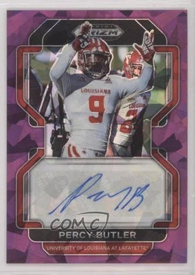 2023 Panini Prizm Draft Picks 2022 Update Purple Ice /99 Percy Butler Auto - Image 1 of 2