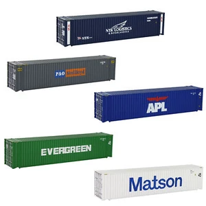 45fuß 1:87 Container Versand Güterwagen Spur H0 Modelleisenbahn Wagen 45ft - Bild 1 von 9