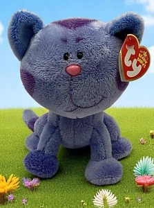 Periwinkle Blue’s Clues TY Beanie Baby Cat - Picture 1 of 3