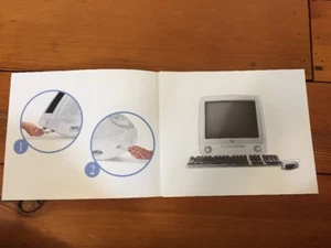 Lot 2 livrets manuel d'utilisation manuel logiciel iMac Macintosh vintage 2001 éphémère - Photo 1/4