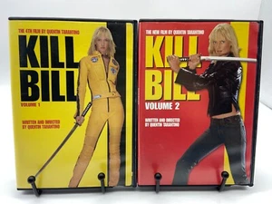 Kill Bill Vol 1 and 2 on DVD 2-Disc Set Quentin Tarantino Uma Thurman - Picture 1 of 4