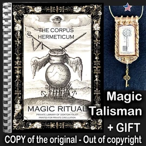 Antique Book Ritual Magic Occult Esoteric Manuscript Grimoire Hermetic Occultism - Picture 1 of 24