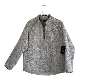 Realtree Womens Jacket M Quarter Zip Pullover  Sherpa Fleece Outdoor Gorpcore - Picture 1 of 12