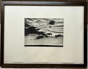 Early Original 1990 JOHN BEERMAN 'Clouds above the LANDSCAPE' Etching Aquatint - Picture 1 of 12